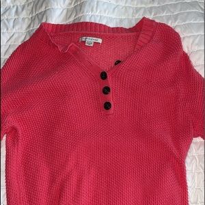pink american pink thin sweater
